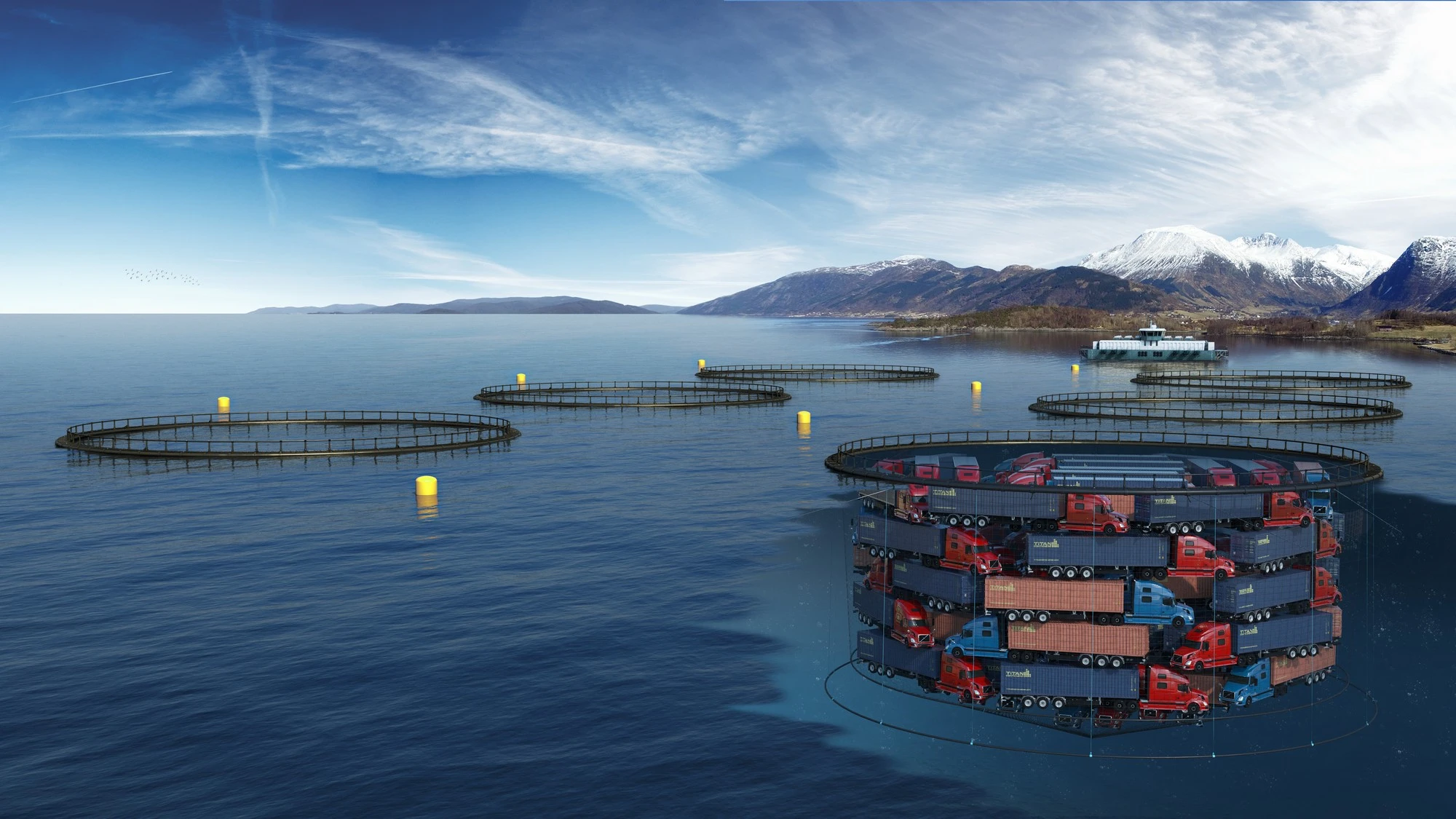 Eide Fjordbruk Comparison 3D Illustration