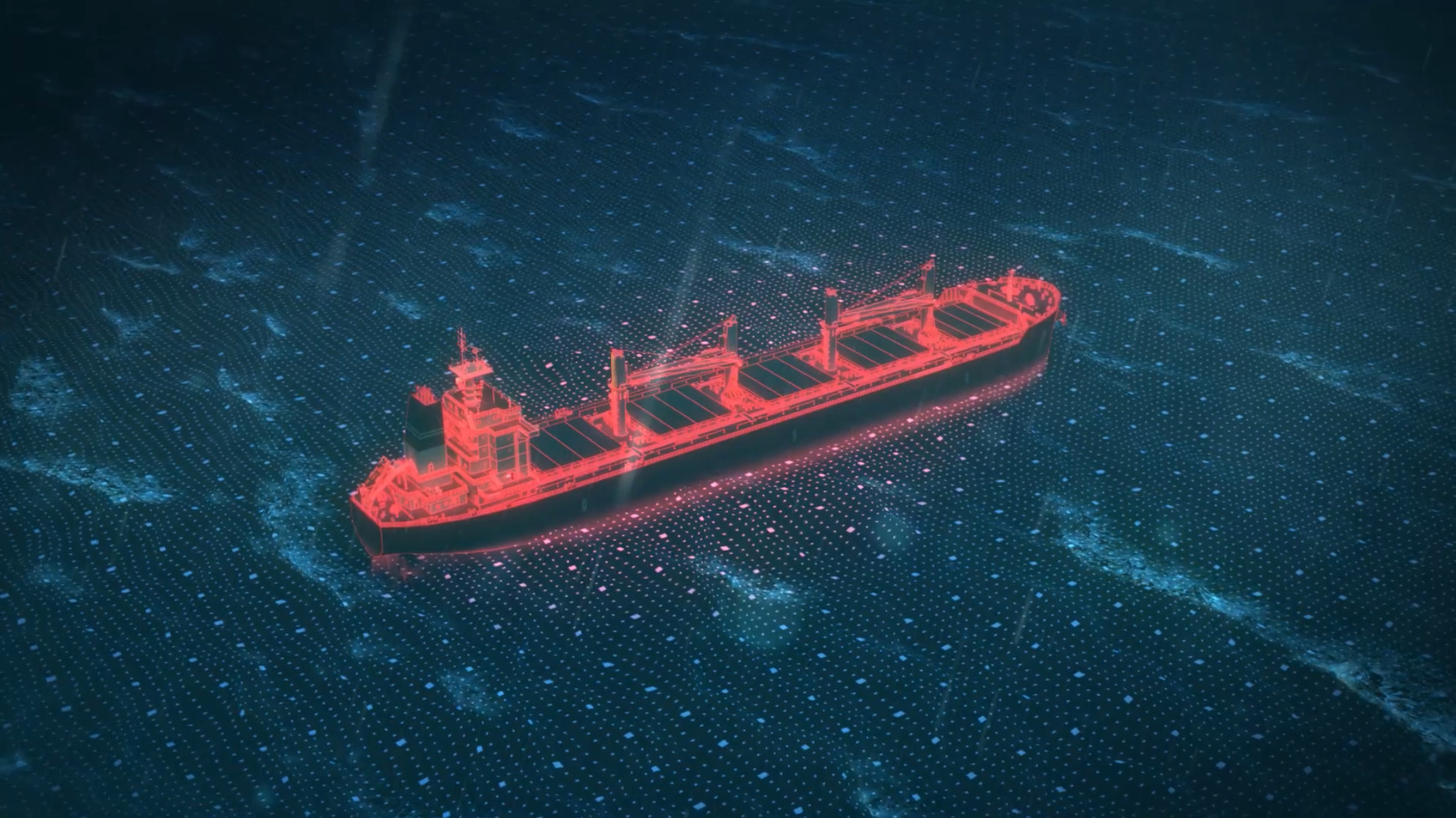 Hologram transparent ship